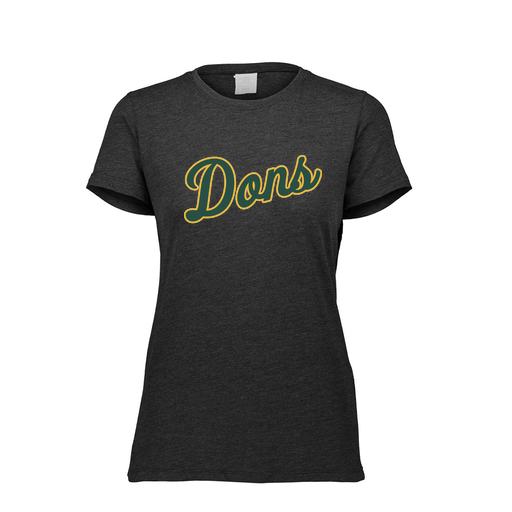 [FTSCUBBK-FAXS-LOGO2] Decker Women's Tri-Blend T-Shirt - Short Sleeve (Female Adult XS, Black, Logo 2)
