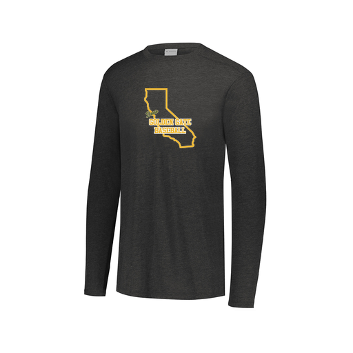 [FTLCUBBK-AXS-LOGO1] Decker Men's Tri-Blend T-Shirt - Long Sleeve (Adult XS, Black, Logo 1)