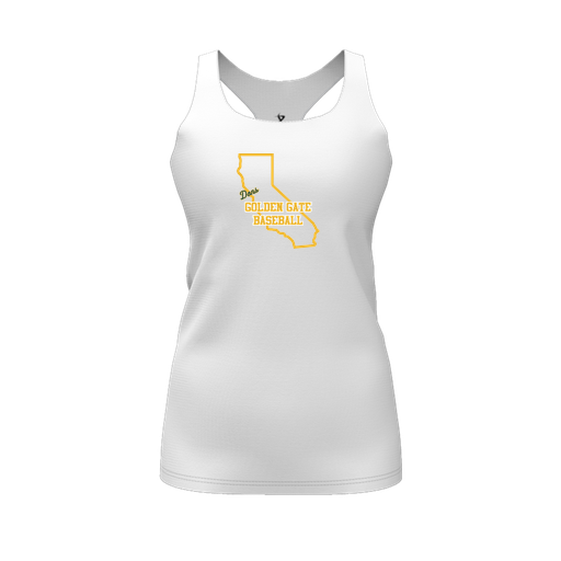 [FT0TRBWH-FYS-LOGO1] Decker Racerback Tank Top (Female Youth S, White, Logo 1)