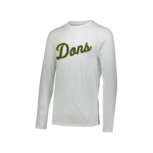 [FTLCUBWH-AXS-LOGO2] Decker Men's Tri-Blend T-Shirt - Long Sleeve (Adult XS, White, Logo 2)