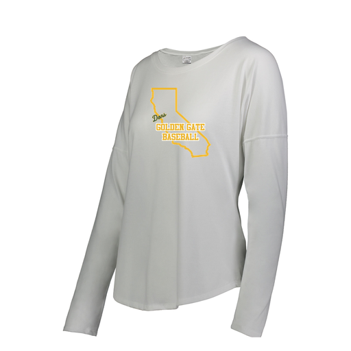 [FTLCUBWH-FAS-LOGO1] Decker Women's Tri-Blend T-Shirt - Long Sleeve (Female Adult S, White, Logo 1)