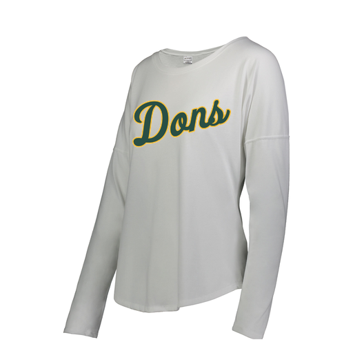 [FTLCUBWH-FAS-LOGO2] Decker Women's Tri-Blend T-Shirt - Long Sleeve (Female Adult S, White, Logo 2)