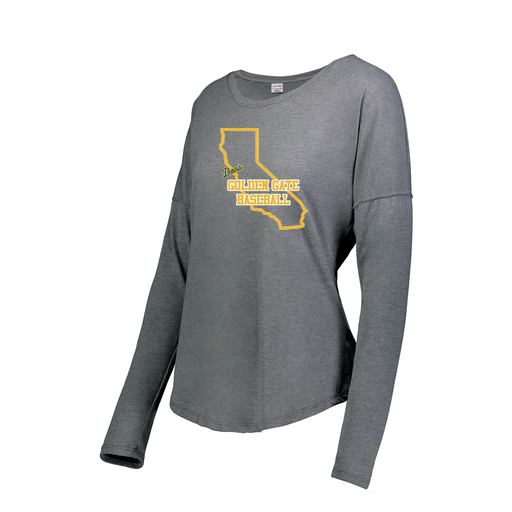 [FTLCUBGY-FAS-LOGO1] Decker Women's Tri-Blend T-Shirt - Long Sleeve (Female Adult S, Gray, Logo 1)